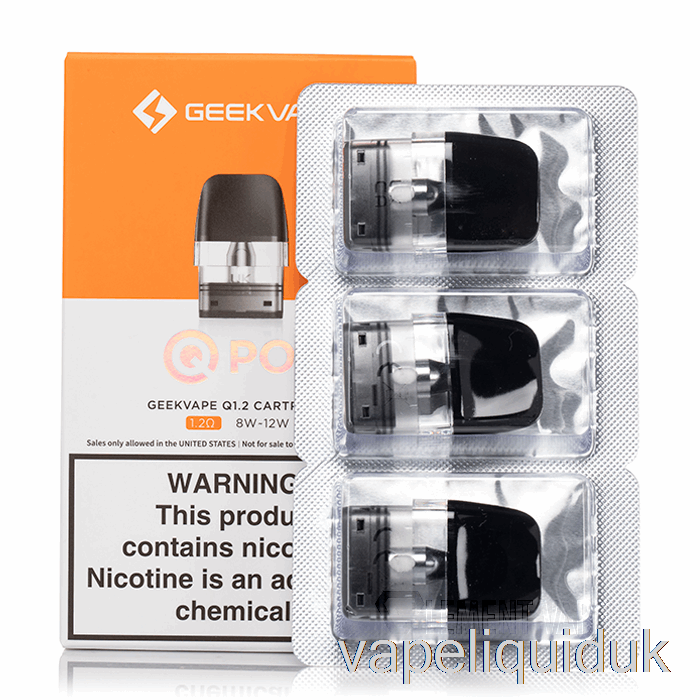 Geek Vape Q Replacement Pods 1.2ohm Pods Vape Liquid